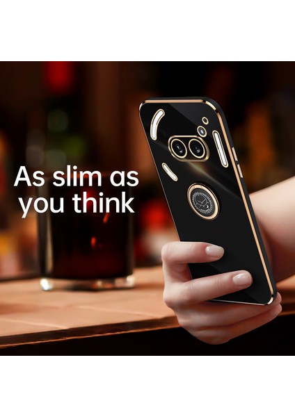 Nothing Phone 2A Halka Standı 6d Elektrokaplama Tpu Cep Telefonu Kılıfı (Yurt Dışından)