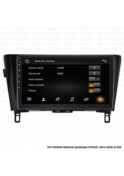 Araç Multimedya Nissan Qashqai Android 12 Carplay 4gb Ram + 64GB HDD 2014-2020 Navigasyon Ekran Myw modelleri