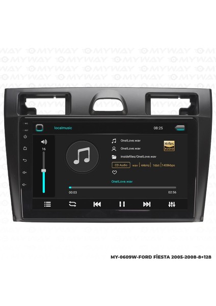 Araç Multimedya Ford Fiesta Android 12 Carplay 4gb Ram + 64GB HDD 2005-2008 Navigasyon Ekran Myw fiyatları