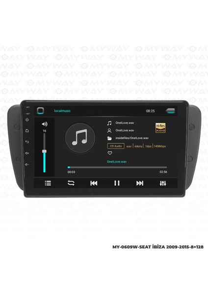 Araç Multimedya Seat Ibiza Android 12 Carplay 4gb Ram + 64GB HDD 2009-2015 Navigasyon Ekran Myw fiyatları