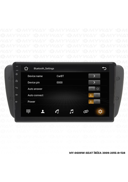 Araç Multimedya Seat Ibiza Android 12 Carplay 4gb Ram + 64GB HDD 2009-2015 Navigasyon Ekran Myw modelleri