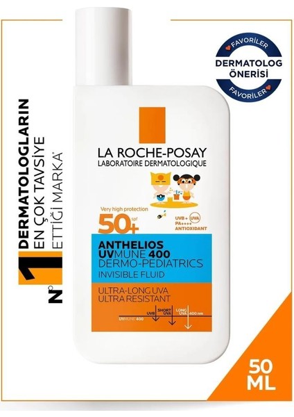 La Roche Posay Anthelios Dermo Pediatric Invisible Fluid SPF50 50 ml