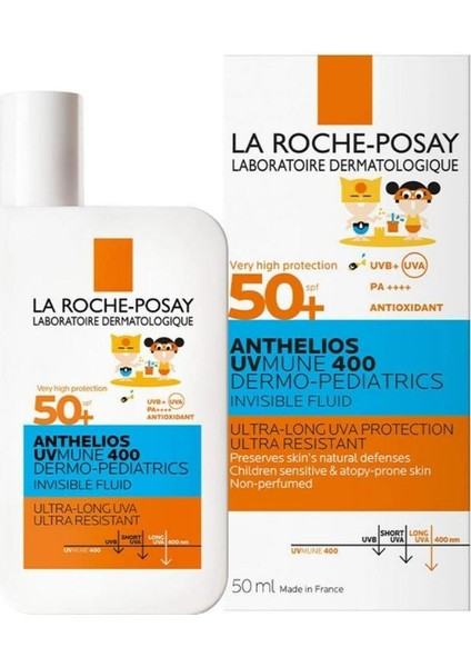 La Roche Posay Anthelios Dermo Pediatric Invisible Fluid SPF50 50 ml