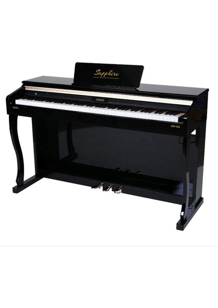 Sapphire SDP-320 Çekiç Aksiyonlu 88 Tuşlu Dijital Piyano - Siyah