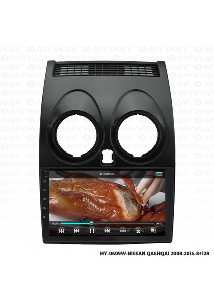 Araç Multimedya Nissan Qashqai Android 12 Carplay 4gb Ram + 64GB HDD 2008-2014 Navigasyon Ekran Myw
