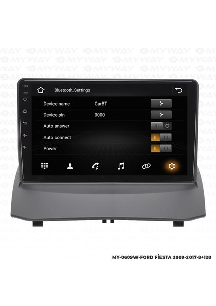 Araç Multimedya Ford Fiesta Android 12 Carplay 4gb Ram + 64GB HDD 2013-2017 Navigasyon Ekran Myw modelleri