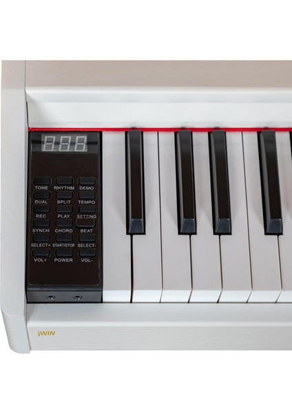 Sapphire SDP-100 Tuş Hassasiyetli 88 Tuşlu Dijital Piyano - Beyaz
