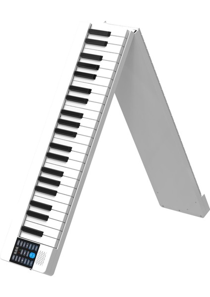 JDP-8800 Katlanabilir Tuş Hassasiyetli Bluetooth + Şarjlı Piyano - Beyaz