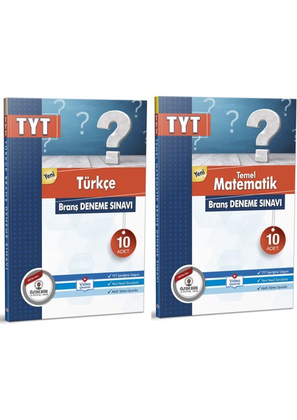 Özdebir Yayınları 2024 TYT Türkçe Deneme Sınavı - Matematik Deneme Sınavı 2'li Set