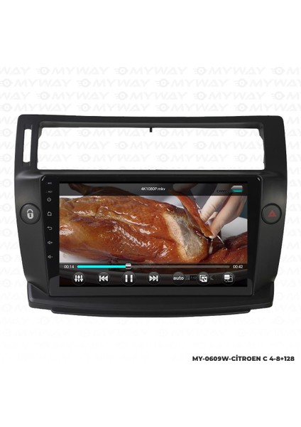 Araç Multimedya Citroen C4 Android 12 Carplay 4gb Ram + 64GB HDD Navigasyon Ekran Myw