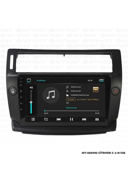 Araç Multimedya Citroen C4 Android 12 Carplay 4gb Ram + 64GB HDD Navigasyon Ekran Myw