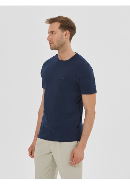 Erkek Slım Fıt Tişört-Lacivert fiyatları
