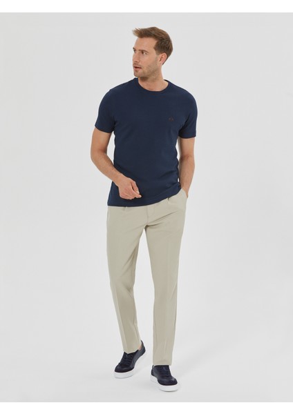 Erkek Slım Fıt Tişört-Lacivert modelleri
