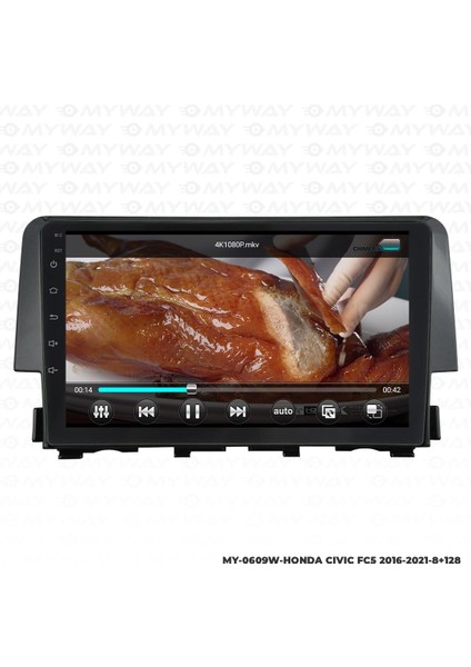 Araç Multimedya Honda Civic Fc5 Android 12 Carplay 4gb Ram + 64GB HDD Navigasyon Ekran Myw