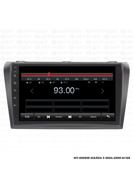 Araç Multimedya Mazda 3 Android 12 Carplay 4gb Ram + 64GB HDD 2004-2009 Navigasyon Ekran Myw fırsatları