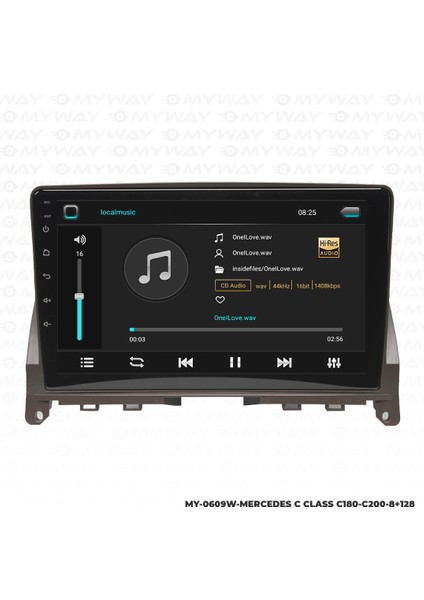 Araç Multimedya Mercedes C180 Android 12 Carplay 4gb Ram + 64GB HDD Navigasyon Ekran Myw fiyatları