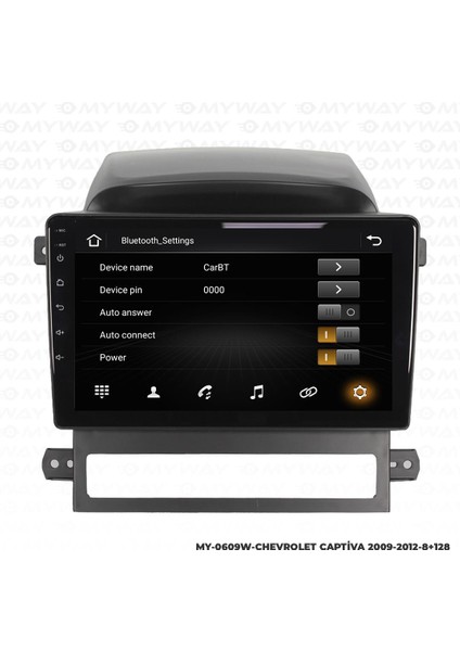 Araç Multimedya Chevrolet Captiva Android 12 Carplay 4gb Ram + 64GB HDD 2009-2012 Navigasyon Ekran Myw modelleri