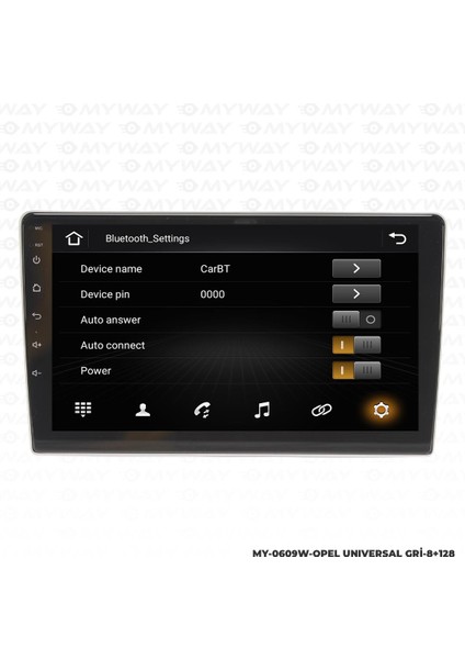 Araç Multimedya Opel Corsa C Android 12 Carplay 4gb Ram + 64GB HDD Navigasyon Ekran Myw