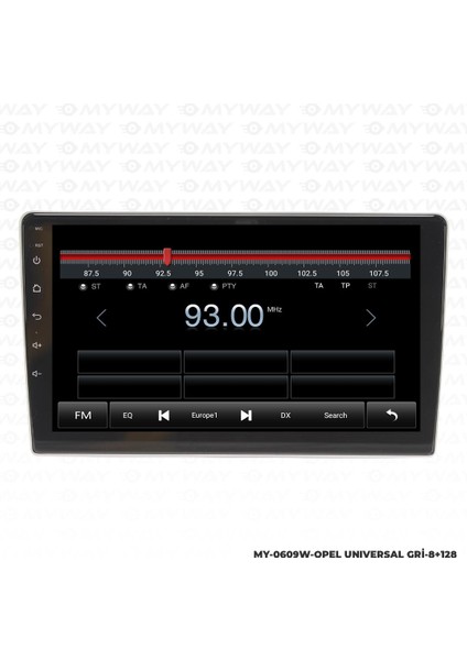 Araç Multimedya Opel Corsa C Android 12 Carplay 4gb Ram + 64GB HDD Navigasyon Ekran Myw