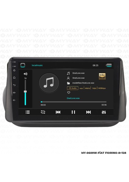 Araç Multimedya Fiat Fiorino Android 12 Carplay 4gb Ram + 64GB HDD Navigasyon Ekran Myw