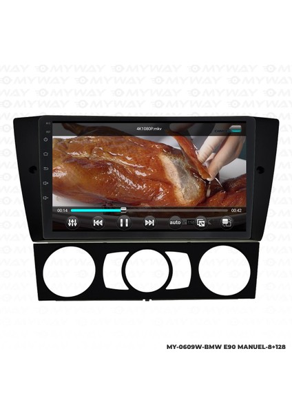Araç Multimedya Bmw E90 Android 12 Carplay 4gb Ram + 64GB HDD Manuel Navigasyon Ekran Myw