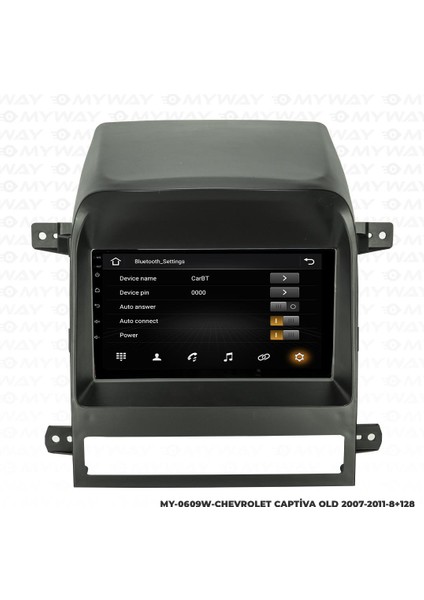 Araç Multimedya Chevrolet Captiva Android 12 Carplay 4gb Ram + 64GB HDD 2007-2011 Navigasyon Ekran Myw modelleri