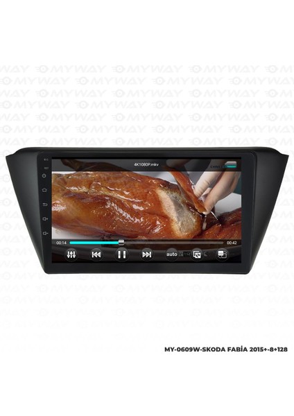 Araç Multimedya Skoda Fabia Android 12 Carplay 4gb Ram + 64GB HDD Navigasyon Ekran Myw