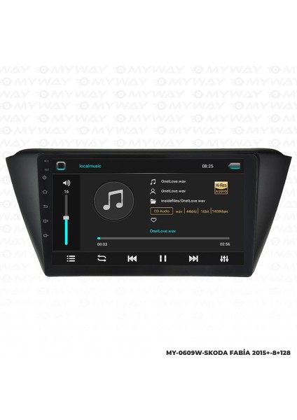 Araç Multimedya Skoda Fabia Android 12 Carplay 4gb Ram + 64GB HDD Navigasyon Ekran Myw