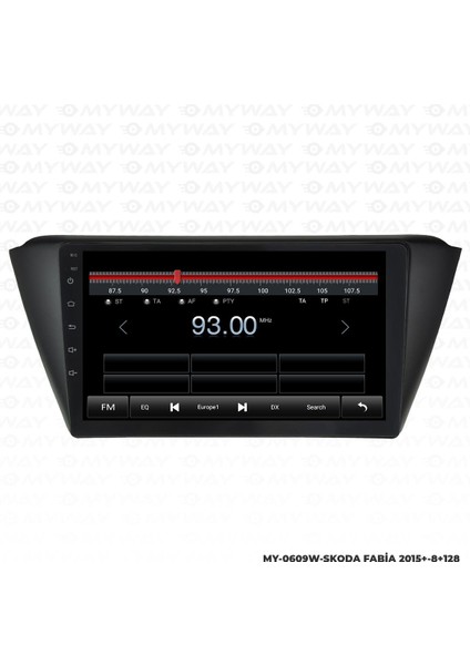 Araç Multimedya Skoda Fabia Android 12 Carplay 4gb Ram + 64GB HDD Navigasyon Ekran Myw