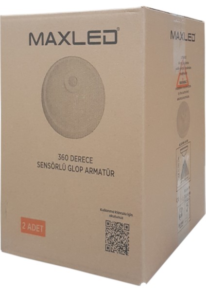 360 Derece Sensörlü Tavan Glop Armatür MX-6212