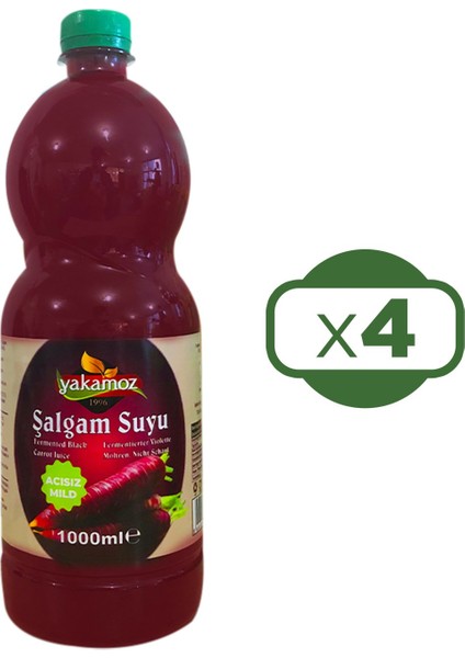 Şalgam Suyu 1 Lt Acısız x 4 Adet