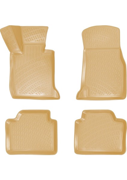 Bmw 4 Serisi F33 2018 Araca Özel 3D Havuzlu Bej Paspas