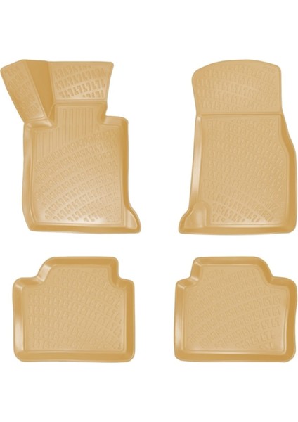 Bmw 4 Serisi F32 Bej 3D Havuzlu Paspas