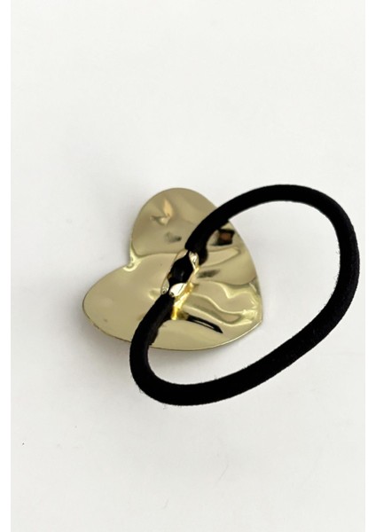 Fool's Geometry Heart Metal Lastikli Saç Tokası modelleri