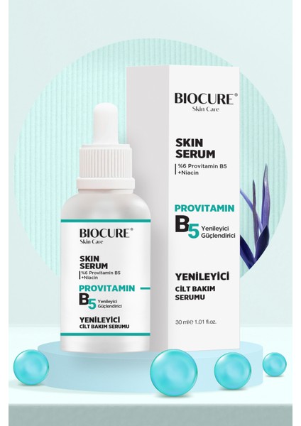 Provitamin B5, Panthenol Yenileyici, Cilt Güçlendiricili Cilt Bakım Serumu 30 ml