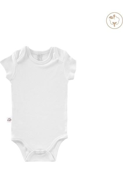 Tiny Lamb Beyaz Renk Bodysuit Kısa Kollu 5'li Set  %100 Pamuk  Beyaz Renk Bebek Atleti Seti