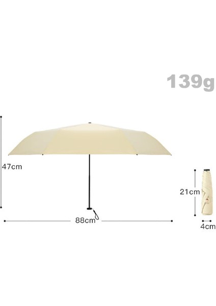 Ultra Hafif Karbon Fiber Tüy Şemsiye Güneş Koruyucu Katlanır Şemsiye (Yurt Dışından)