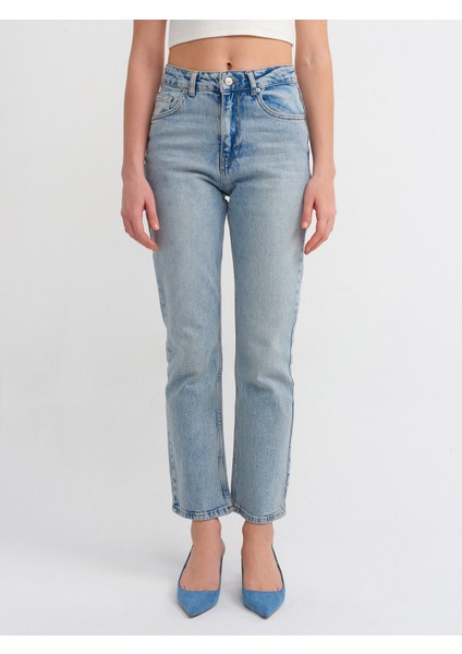 71469 Stright Denim Pantolon-Mavi