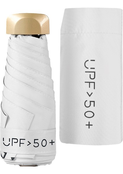 Hafif Taşınabilir UPF50 Düz Güneş Koruyucu Şemsiye (Yurt Dışından)