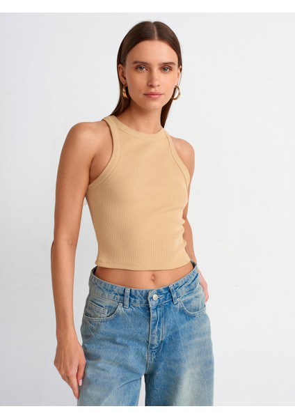 20810 Crop Top-Camel