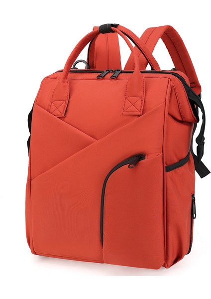 Basit Sırt Çantası Anne ve Bebek Çantası Büyük Kapasiteli Çok Bölmeli Saklama Anne Çantası (Yurt Dışından)