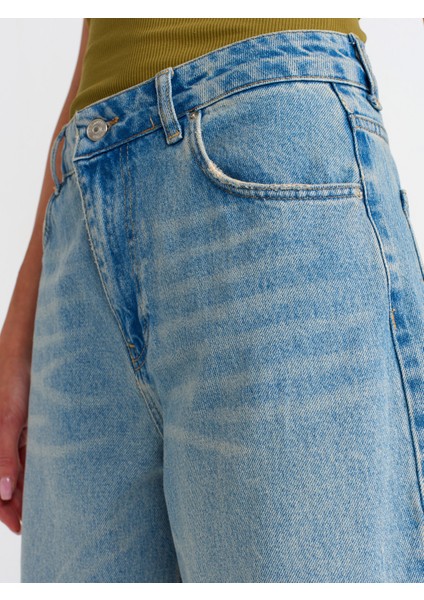 71465 Sasonlu Balon Denim Pantolon-Tint fırsatları