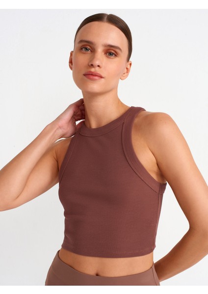 20810 Crop Top-Kahve