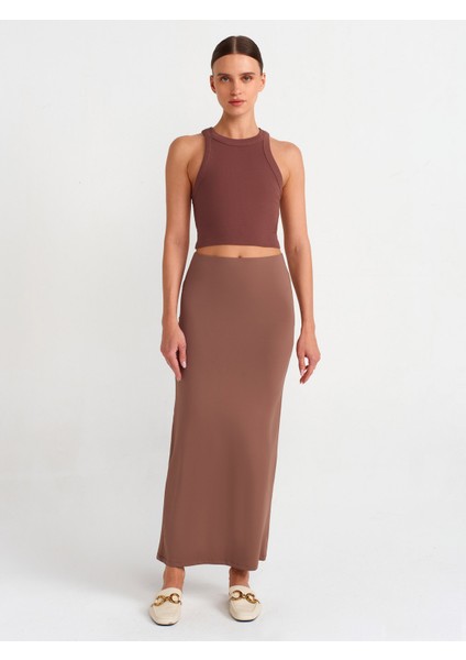 20810 Crop Top-Kahve