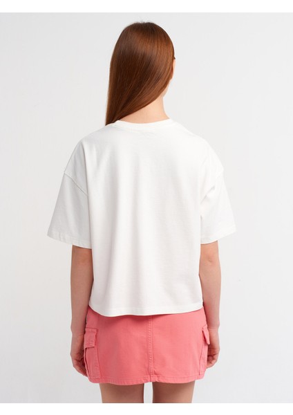 31017 Kısa Kollu Pamuklu T-Shirt-K.beyaz fiyatları