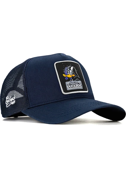 BlackBörk V1 Trucker Duckside - 1 Kod Logolu Unisex Lacivert Şapka (Cap)