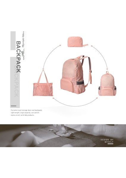 Seyahat Ultra Ince Katlanabilir Su Geçirmez Seyahat Sırt Çantası (Yurt Dışından) indirimleri