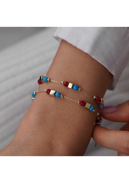 Küp Renkli Bileklik modelleri