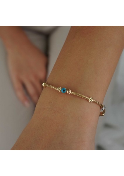 Nazar Boncuklu Dorika Popcorn Bileklik fırsatları