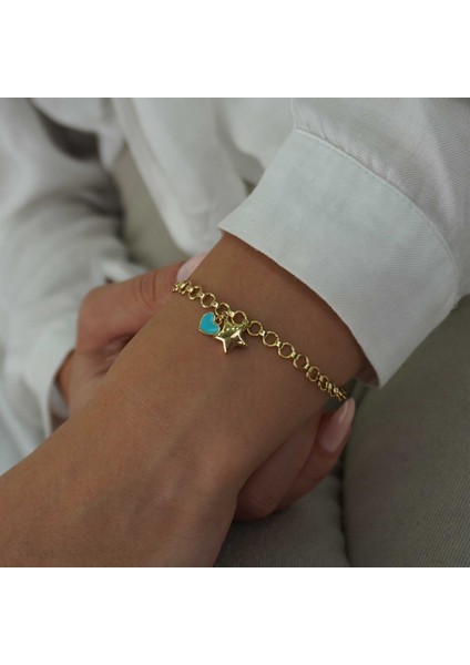 Yıldız Kalp Charm Bileklik fiyatları